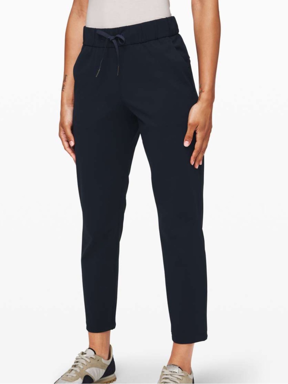 Lululemon On The Fly 7/8 Black Pocket Lightweight Pants 10